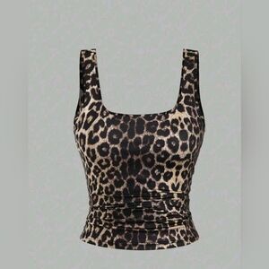 Leopard Print Sleeveless Tank